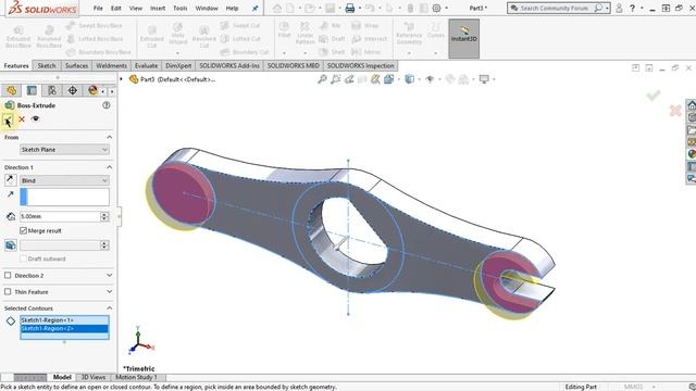 Solidworks Tutorial: Exercise #19 (Stud guide) смотреть онлайн