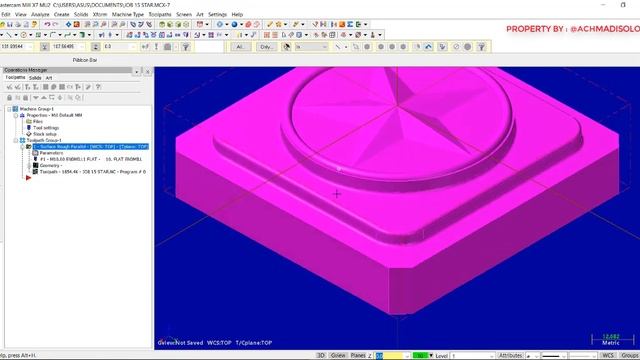 VIDEO TUTORIAL SETTING TOOLPATHS SURFACE CONTOUR MENGIMPOR FILE SOLID WORKS KE MASTERCAM смотреть онлайн