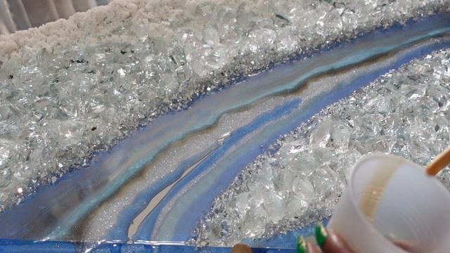 Azure | White Quartz | Citrine | Blue Topaz | Epoxy Resin Mirror смотреть онлайн