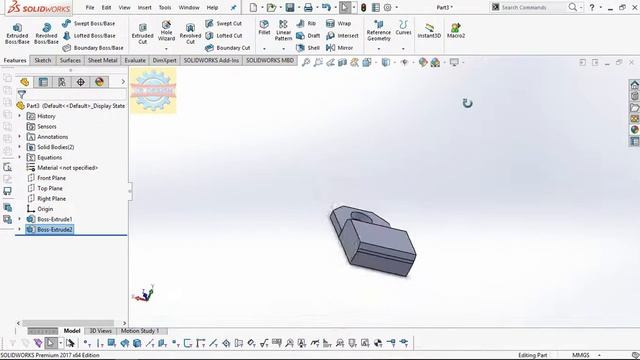 「DESIGN 155」 How to draw IC LM7805 by Solidworks смотреть онлайн