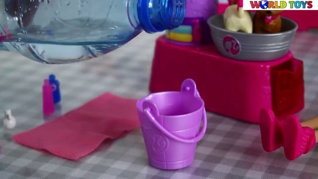 Barbie Suds Higs Pups / Кукла Барби Купаем щенков - W3153