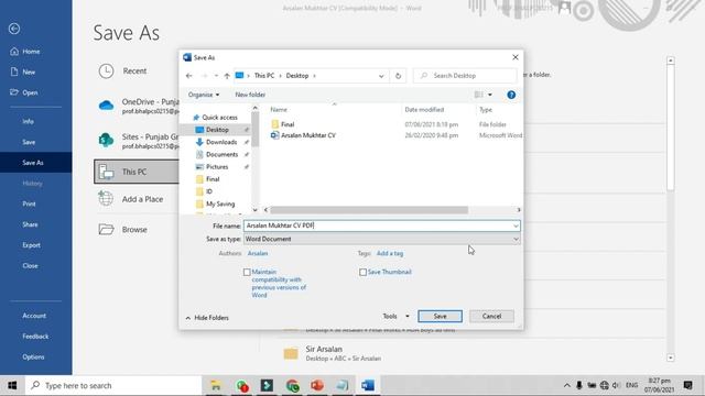 How to convert Word File into PDF without Converter смотреть онлайн