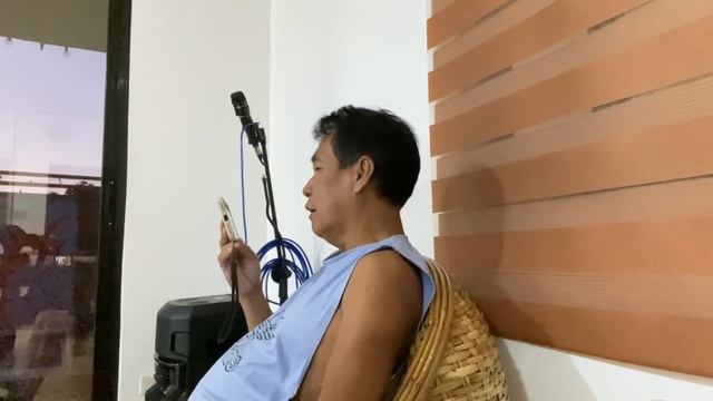 JUST RELAXING AND SINGING I’LL NEVER FALL IN LOVE AGAIN.