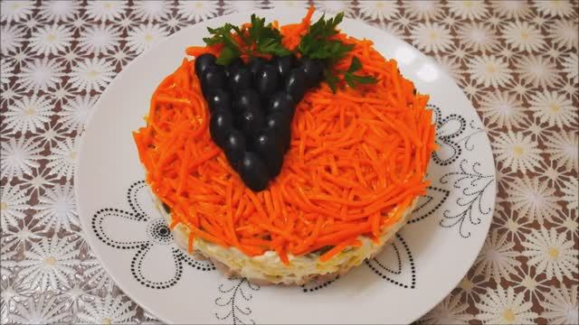 Салат ИЗАБЕЛЛА рецепт салат с курицей и грибами Слоеный салат с курицей и грибами Готовим с ЛЮБОВЬЮ смотреть онлайн