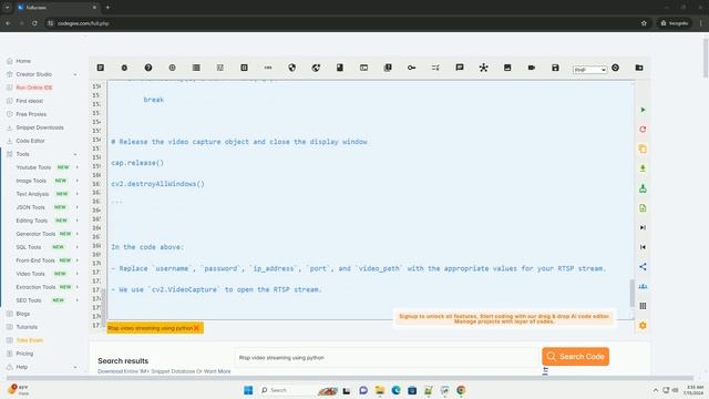 Rtsp video streaming using python смотреть онлайн