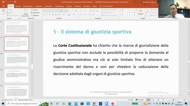 Webinar: Lineamenti di Diritto Sportivo смотреть онлайн