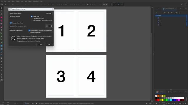 31) Export multiple pages to PDF in Inkscape 1.3 смотреть онлайн
