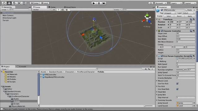 Unity 3D First Person Controller смотреть онлайн