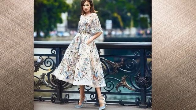 Прекрасные летние модные платья смотреть онлайн