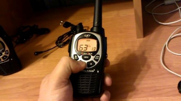 Работа функции SOS радиостанции Мидланд GXT-1000