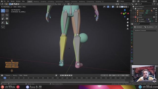 #2 Rig de Pierna IK(Inverse Kinematics) en Blender 2.9 - Tutorial Blender смотреть онлайн