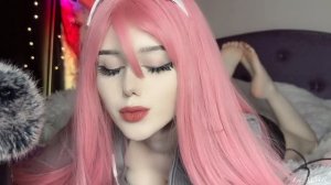 #13 ASMR Zero Two Cosplay, Kisses, Mouth Sounds[ Lei ASMR ]