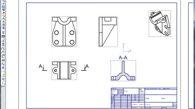 KOMPAS-Graphic 2D Drawings - Getting Views from 3D model.wmv смотреть онлайн