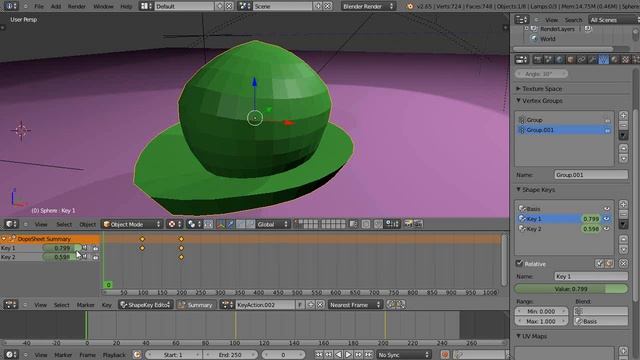 Blender Tutorial - Mixing ShapeKey Animations with Particle Vertex Groups смотреть онлайн