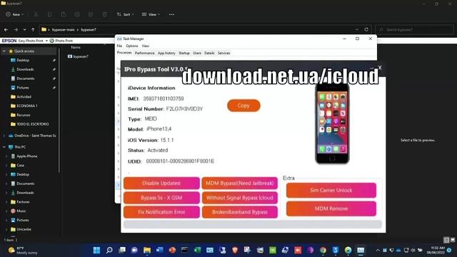 Bypasser 7.3 - New iCloud Unlock Tool iOS 15.5 - 12.5.5 смотреть онлайн