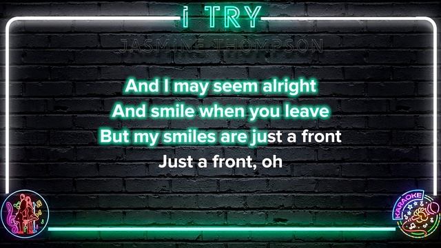 Jasmine Thompson - I Try | 8K Video (Karaoke Version) смотреть онлайн