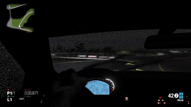 BMW M3 at night, thunderstorm, dash cam смотреть онлайн