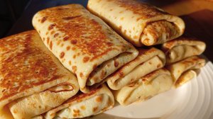 Блины фаршированные зеленым луком и яйцом