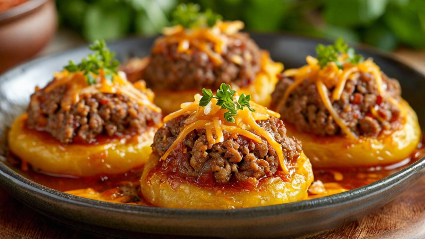 Очень вкусные картофельные гнёзда с фаршем под сыром в духовке. смотреть онлайн