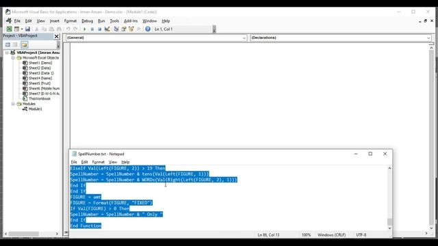 How to Convert Numbers to Word in Excel | Excel Hindi Tutorial | Excel Trick and Tips | Imran Ansar смотреть онлайн