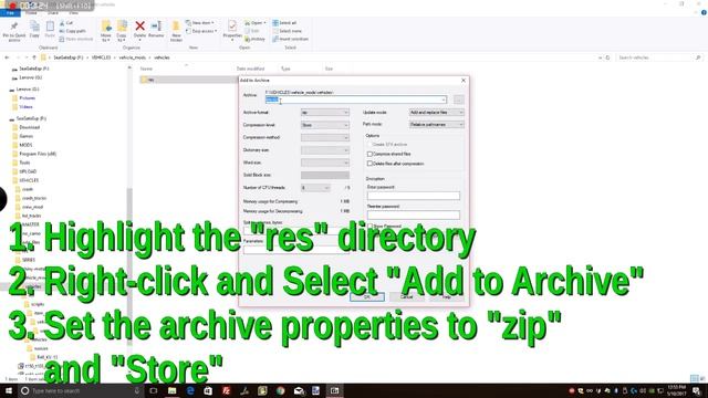 How to Create a wotmod file Using 7-zip смотреть онлайн