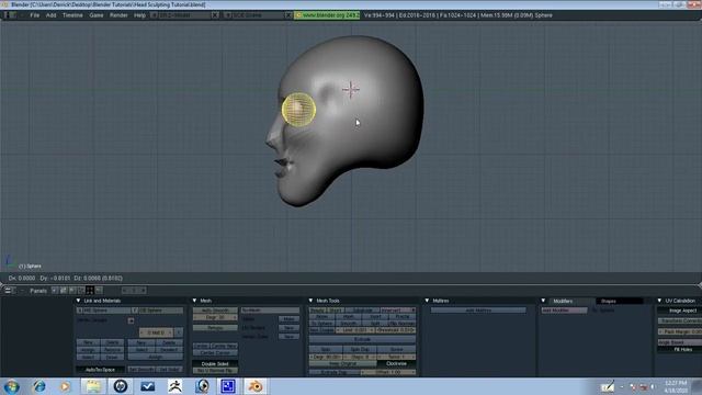 Blender Tutorial - Head Sculpting Part 2/9 смотреть онлайн