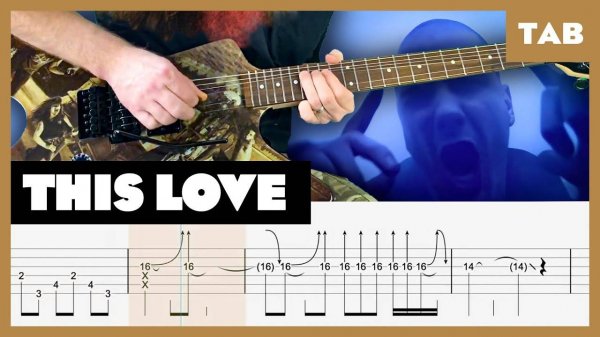 Pantera - This Love - Guitar Tab | Lesson | Cover | Tutorial | 1/2 step down
