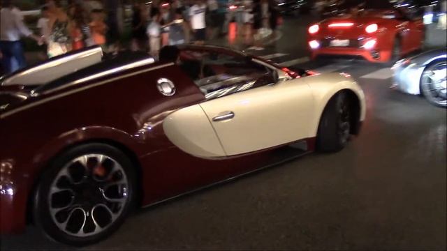 Bugatti veyron Grand Sport Red Carbon in Monaco from KSA смотреть онлайн