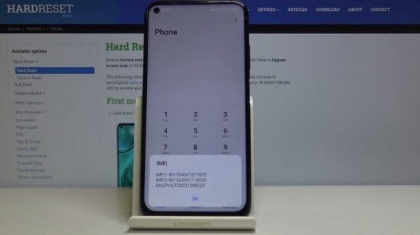 HUAWEI P40 Lite IMEI Number & Serial Number | Free IMEI Number Checker