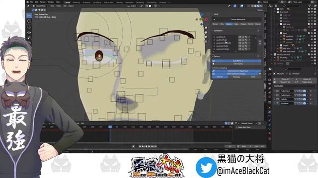 【blender】faceitとifacialcaptureで顔のアニメーション作れるようにする配信 смотреть онлайн