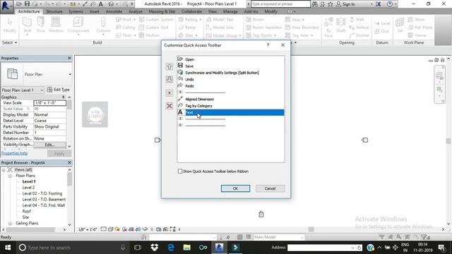 Revit Tutorial-2 | Quick Acess Toolbar | Revit தமிழில் | Tamil CADD смотреть онлайн
