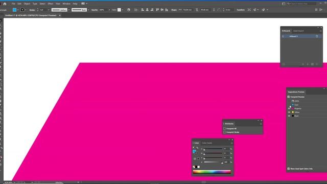 Overprint in Adobe Illustrator смотреть онлайн