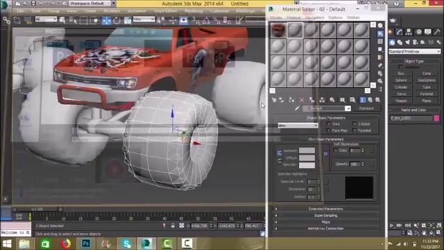 How To apply Texture in model 3Ds Max 2014 смотреть онлайн