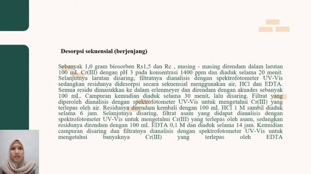 Biosorpsi Ion Cr(III) Pada Rumput Laut Teraktivasi asam sulfat смотреть онлайн