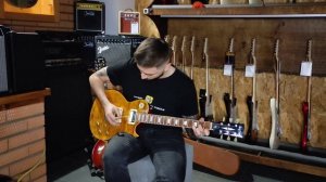 Обзор электрогитары Harley Benton SC-550 HH Paradise Amber Flame Deluxe Vietnam 2010s | SKIFMUSIC.R