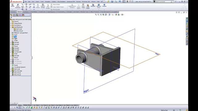 SOLIDWORKS – Using Auto-size for Reference Planes смотреть онлайн