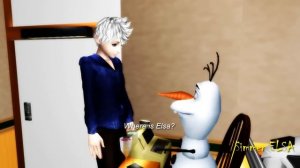 MMD - |Frozen| All couples together: Elsa slaps to Hans in the restaurant