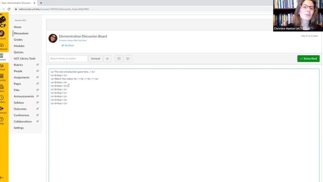 Webcourses - How to embed a video in a Discussion Board post смотреть онлайн