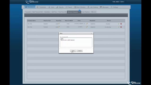 Easy Clocking Time & Attendance Software How To Video Series: Paid Time Off Feature смотреть онлайн