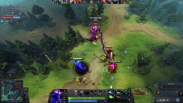 Одна ошибка – и трон падает! Жёсткий матч в Dota 2