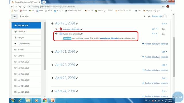 5 MOODLE Adding Resource by Dr Prashant Aragade смотреть онлайн