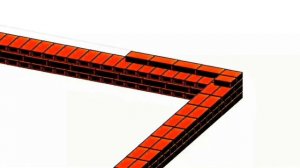 Цепная кладка в 1 кирпич