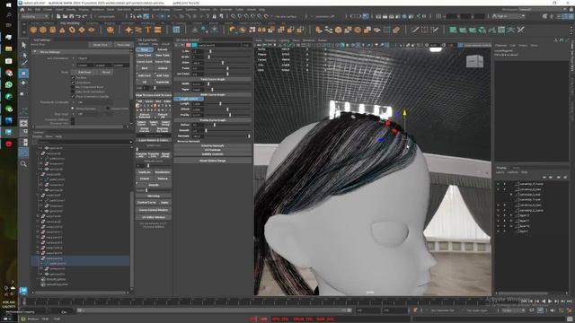 Hair Cards Modeling in Maya | Real Time Render | Marmoset Toolbag | #gamedev #3d смотреть онлайн