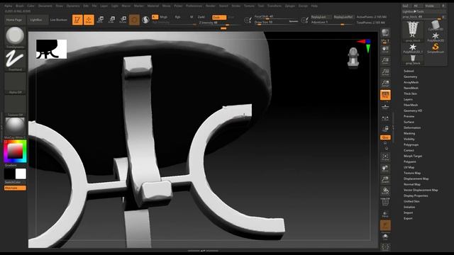 3D Prop Modeling Tutorial - Sculpting High poly Details in Zbrush pt.2 смотреть онлайн