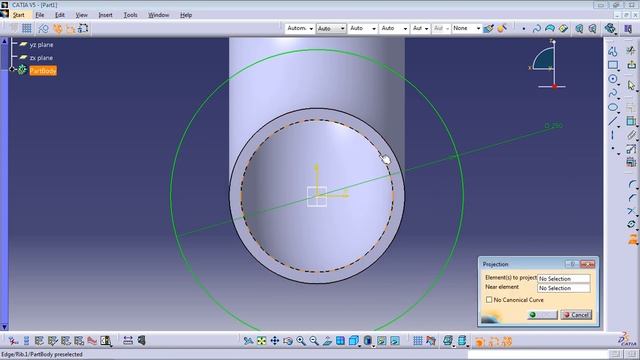 CATIA V5 practice model for beginners elbow pipe смотреть онлайн