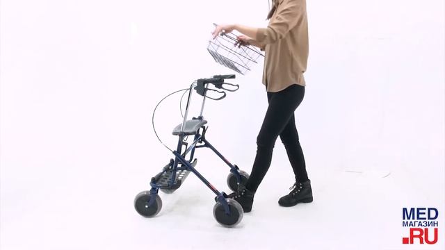 Ролятор RollQuattro на 4-х колесах с сиденьем