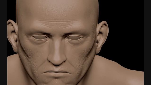 Tattooed Face I * Zbrush 4R8 & Keyshot * Speedsculpt Timelapse And Turntable