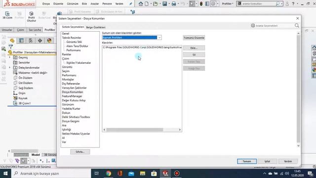 SolidWorks Profil Arşivi Ekleme смотреть онлайн