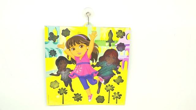 DORA AND FRIENDS SCRATCH ART Sun Catcher DIY Craft Fun Scratch It Video смотреть онлайн