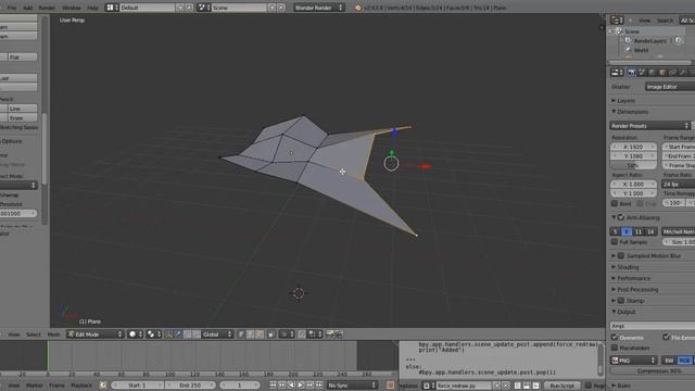 Blender - Straighten vertices to be in a line (Mesh Loop tools) смотреть онлайн